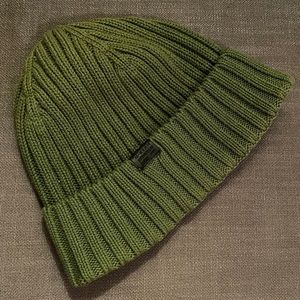 Army green cotton knit hat cap